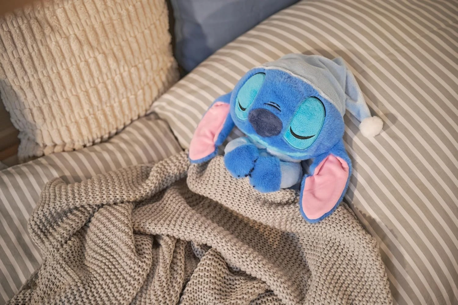 Peluche Stitch Endormi avec Sons Relaxants 31 cm – Image 6