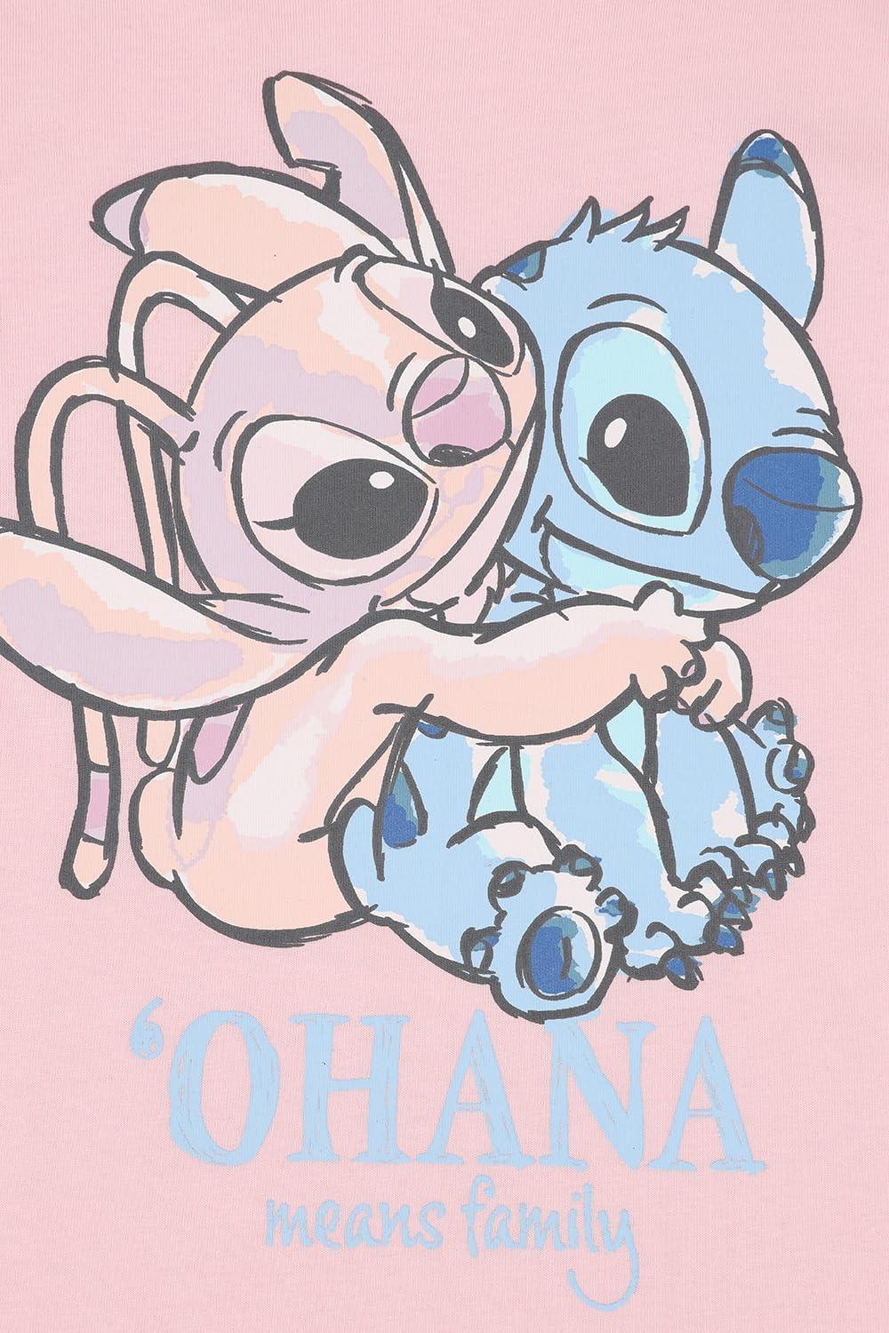 Disney Pyjama Lilo, Stitch et Ange pour fille, rose, 2-3 ans – Image 2