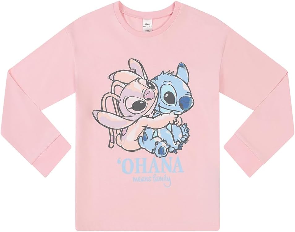Disney Pyjama Lilo, Stitch et Ange pour fille, rose, 2-3 ans – Image 3