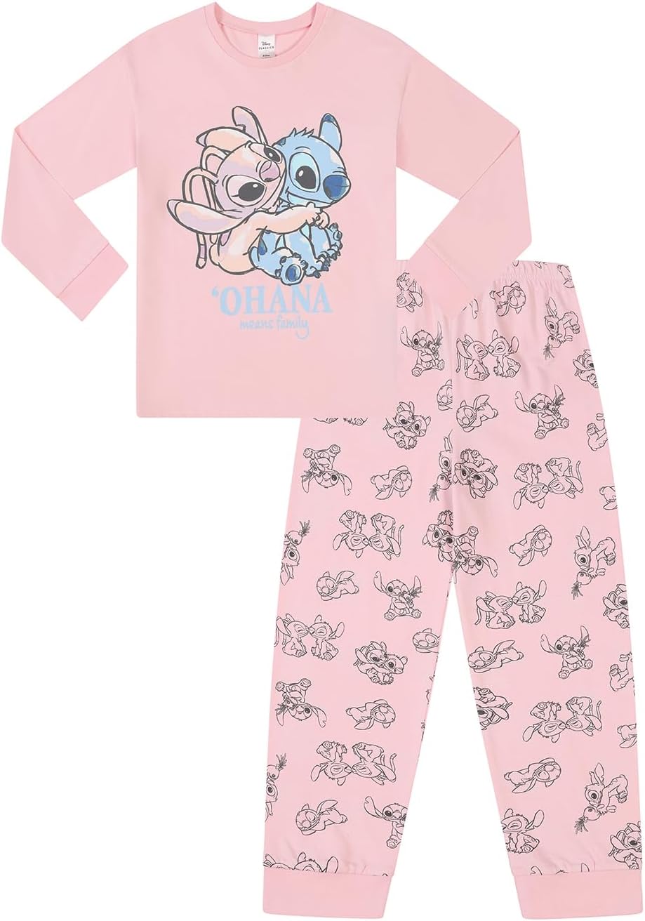 Pyjama Disney Lilo & Stitch Fille, Ange Rose