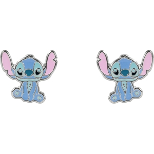 Boucles d'oreilles Lilo & Stitch laiton plaqué argent