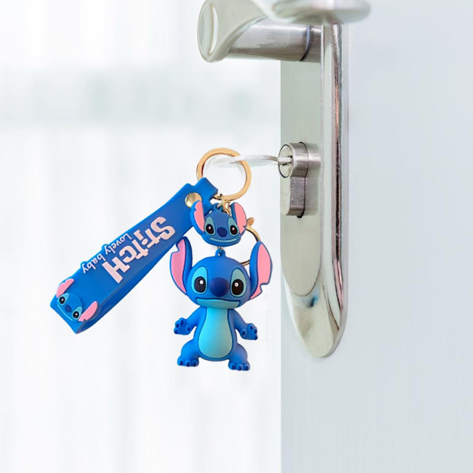 Porte-clés Lilo & Stitch en silicone – Image 3