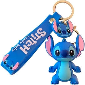 Porte-clés Lilo & Stitch en silicone