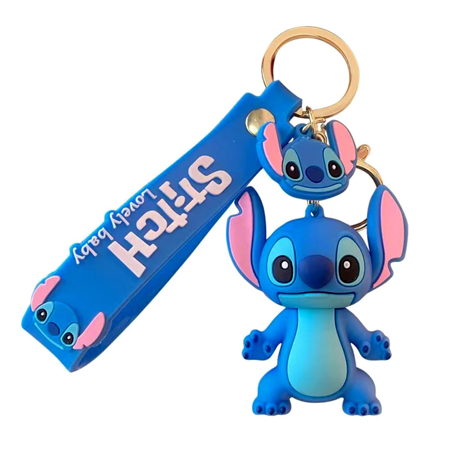 Porte-clés Lilo & Stitch en silicone