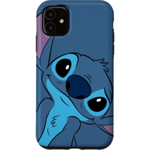 Coque iPhone 11 Lilo & Stitch Stitch Face Gris Ardoise