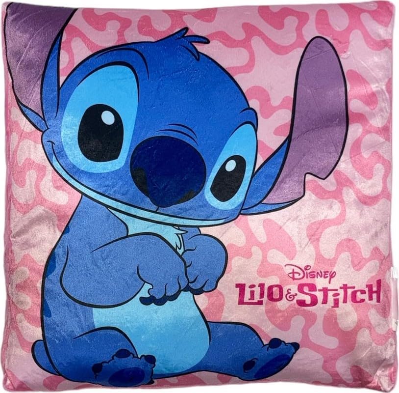 Coussin Stitch Lilo & Stitch 38 cm Rose