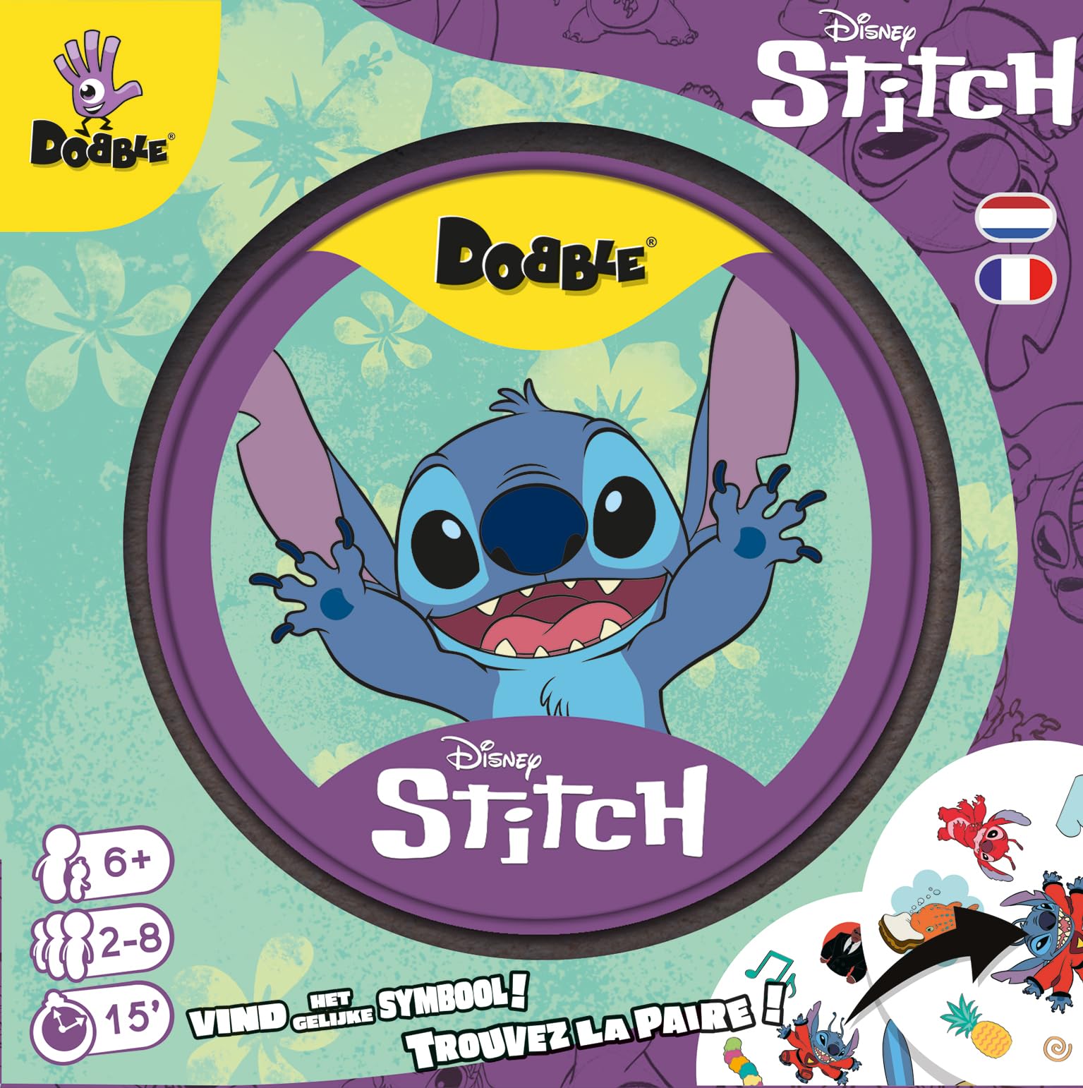 Jeu de cartes Lilo & Stitch Dobble rapidité et observation – Image 2