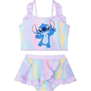 Maillot de Bain 2 Pièces Lilo & Stitch Fille avec Sangle Réglable
