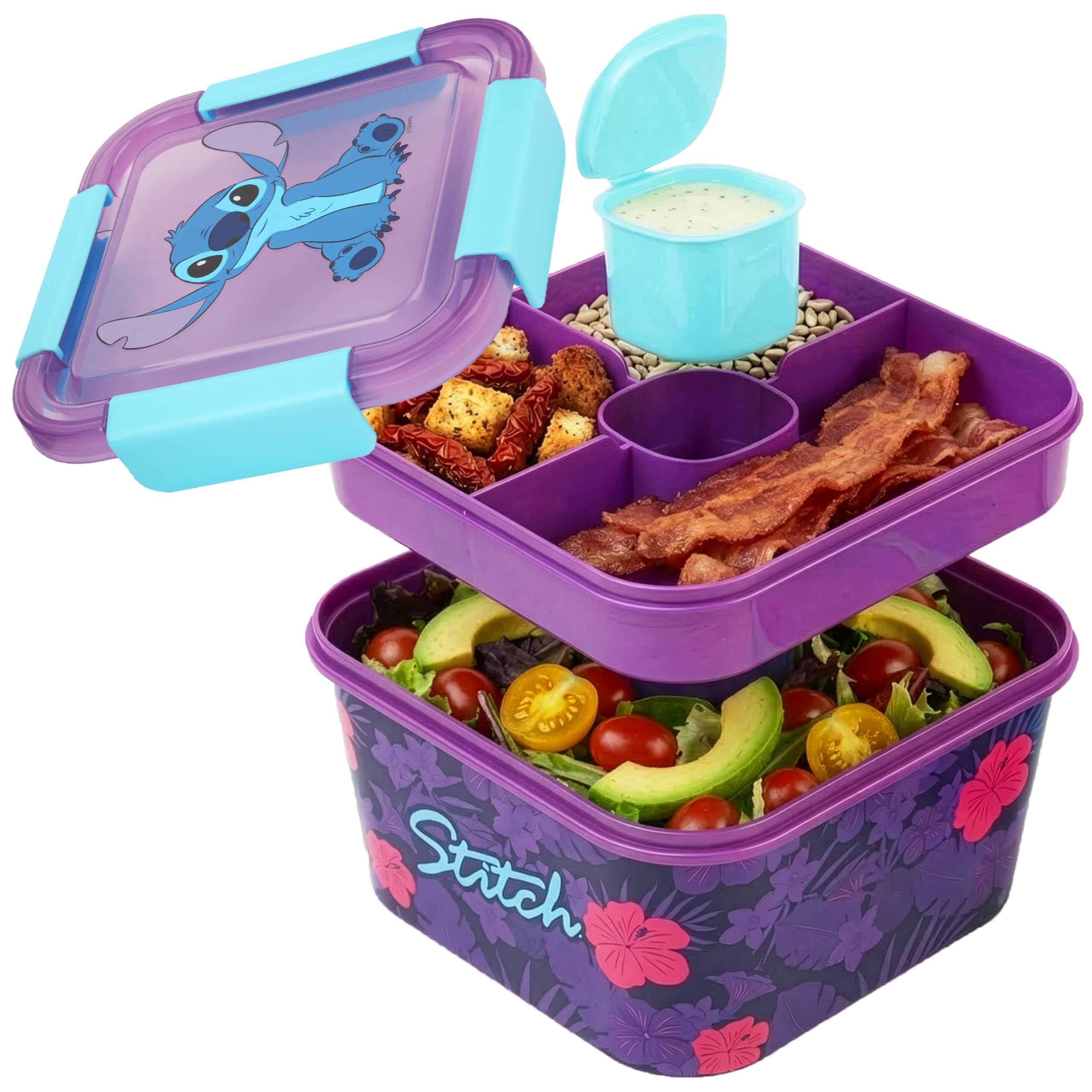 Boîte bento Lilo & Stitch 3 compartiments