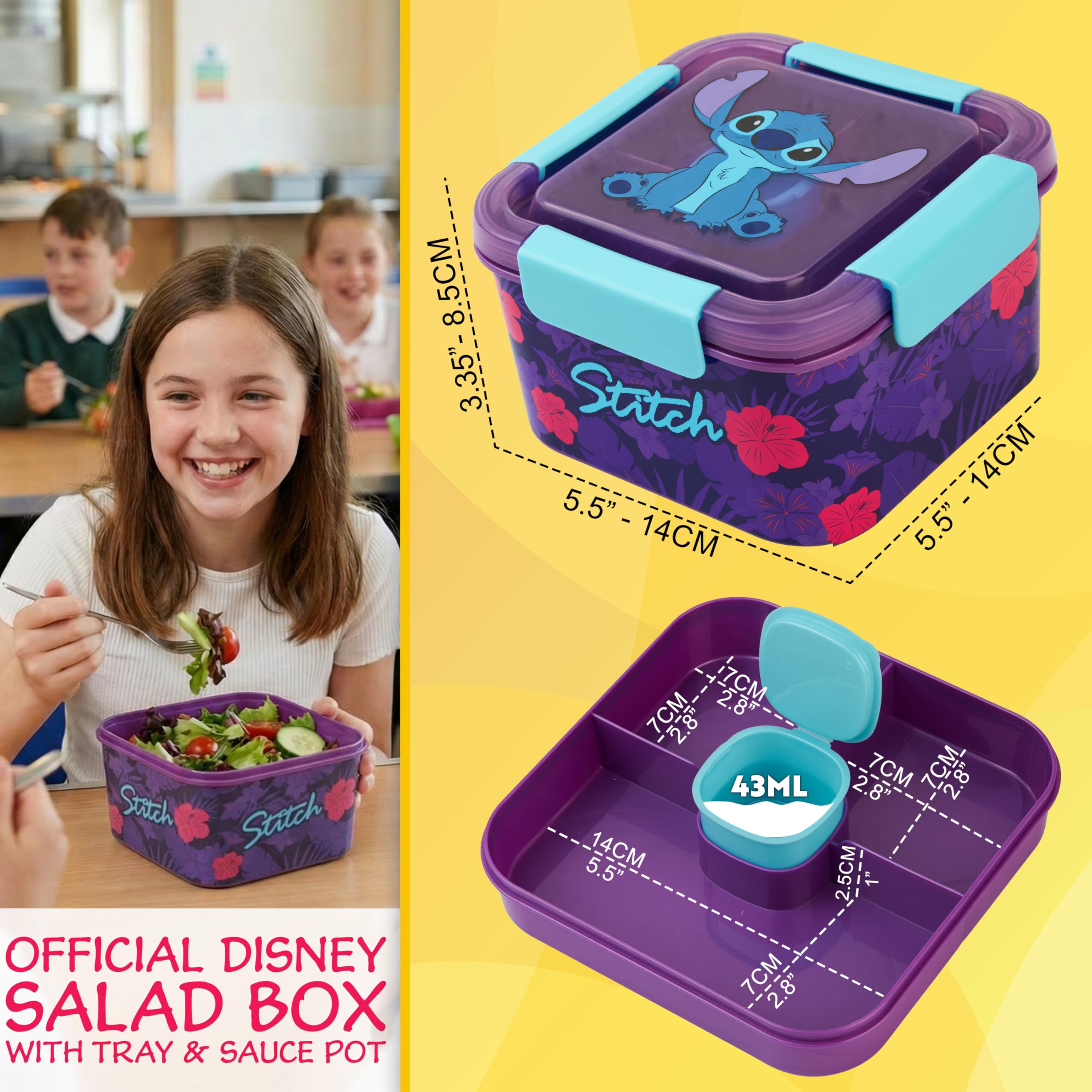 Boîte bento Lilo & Stitch 3 compartiments – Image 2