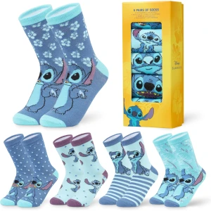 Lot de 5 paires de chaussettes Stitch pour femme