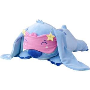 Peluche Lilo & Stitch couchée 40 cm avec masque de sommeil et poids