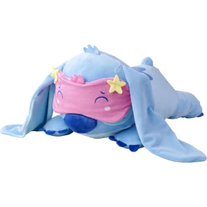 Peluche Lilo & Stitch couchée 40 cm avec masque de sommeil et poids