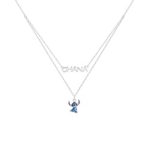 Collier Lilo & Stitch pour fille en argent sterling