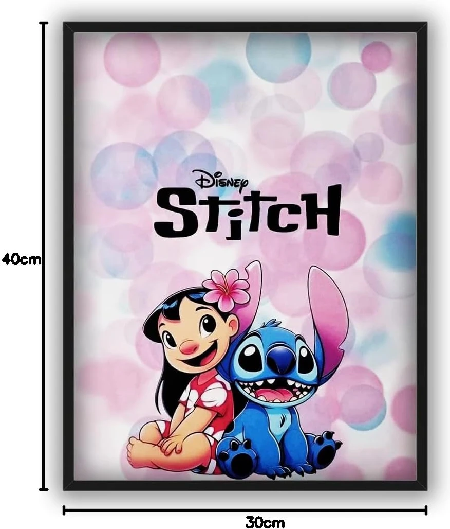 Poster mural Lilo & Stitch Bulles 40x30 cm – Image 5