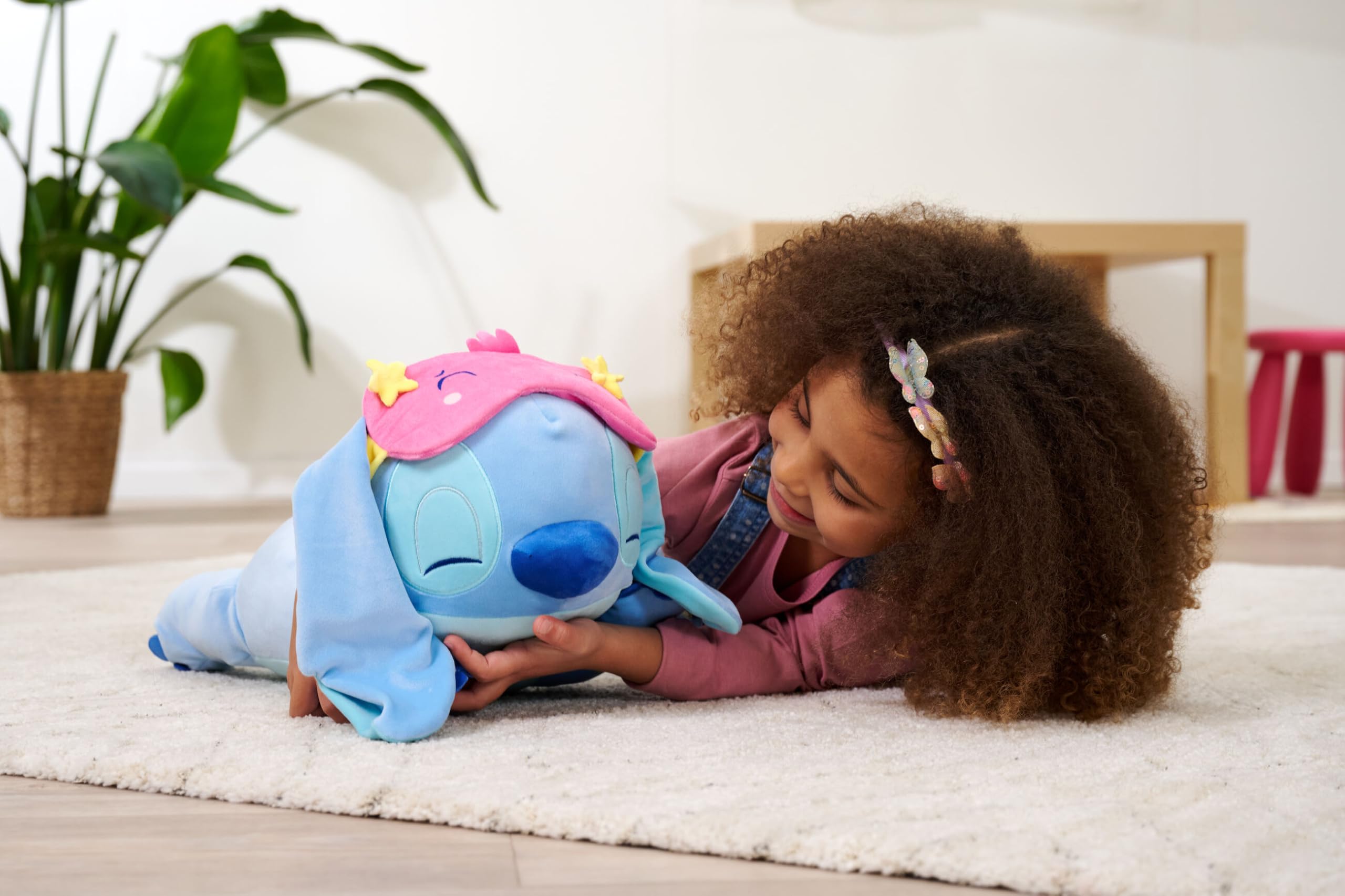 Peluche Lilo & Stitch couchée 40 cm avec masque de sommeil et poids – Image 2