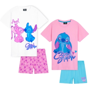 Ensemble de Pyjama Lilo & Stitch Fille T-Shirt et Short
