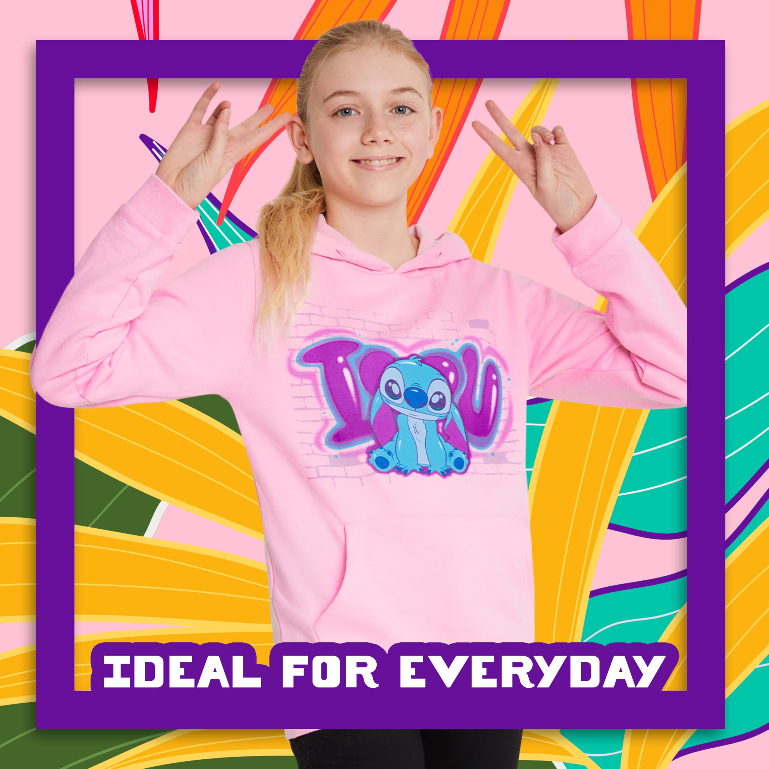 Sweat à capuche Lilo & Stitch pour fille – Image 2