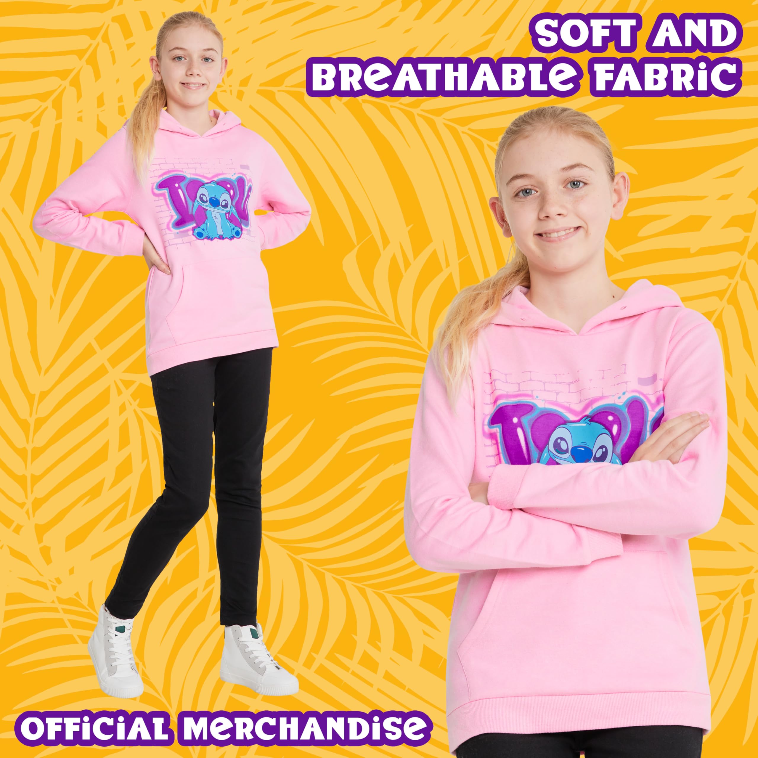 Sweat à capuche Lilo & Stitch pour fille – Image 4
