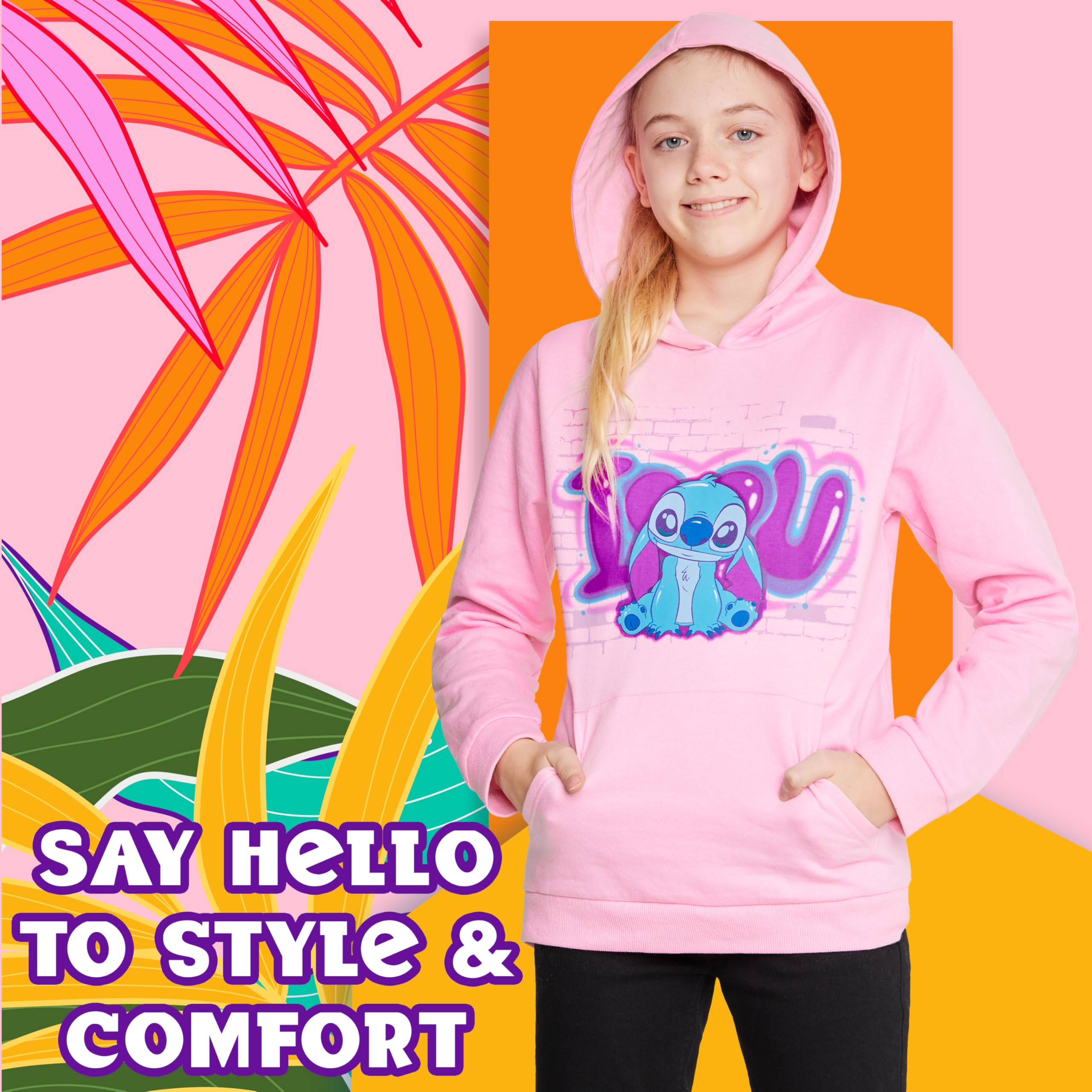 Sweat à capuche Lilo & Stitch pour fille – Image 3