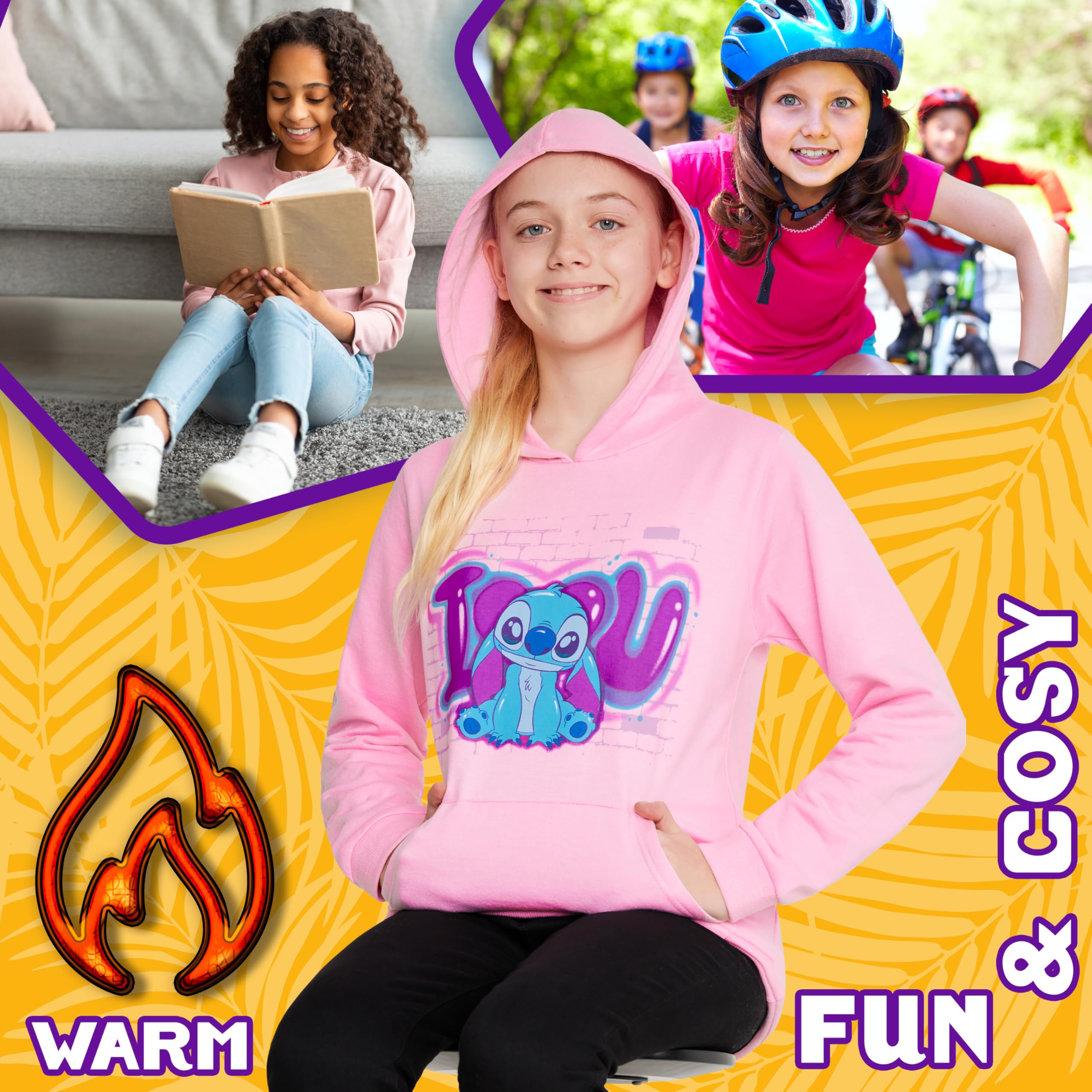 Sweat à capuche Lilo & Stitch pour fille – Image 5