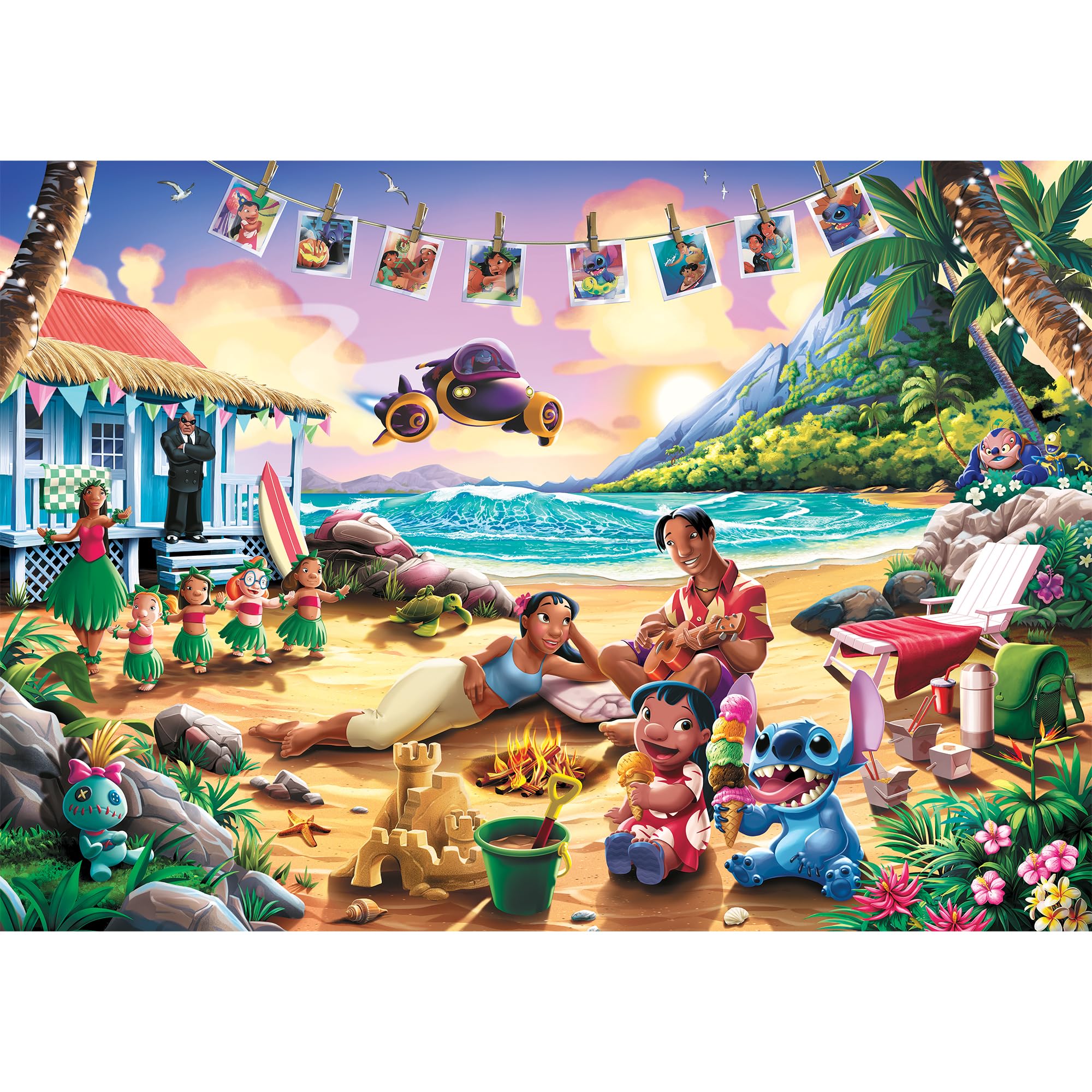Puzzle Lilo & Stitch Fête à la Plage 1000 pièces Trefl – Image 2