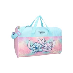 Sac de sport enfant Lilo & Stitch Angel rose/bleu 40 cm