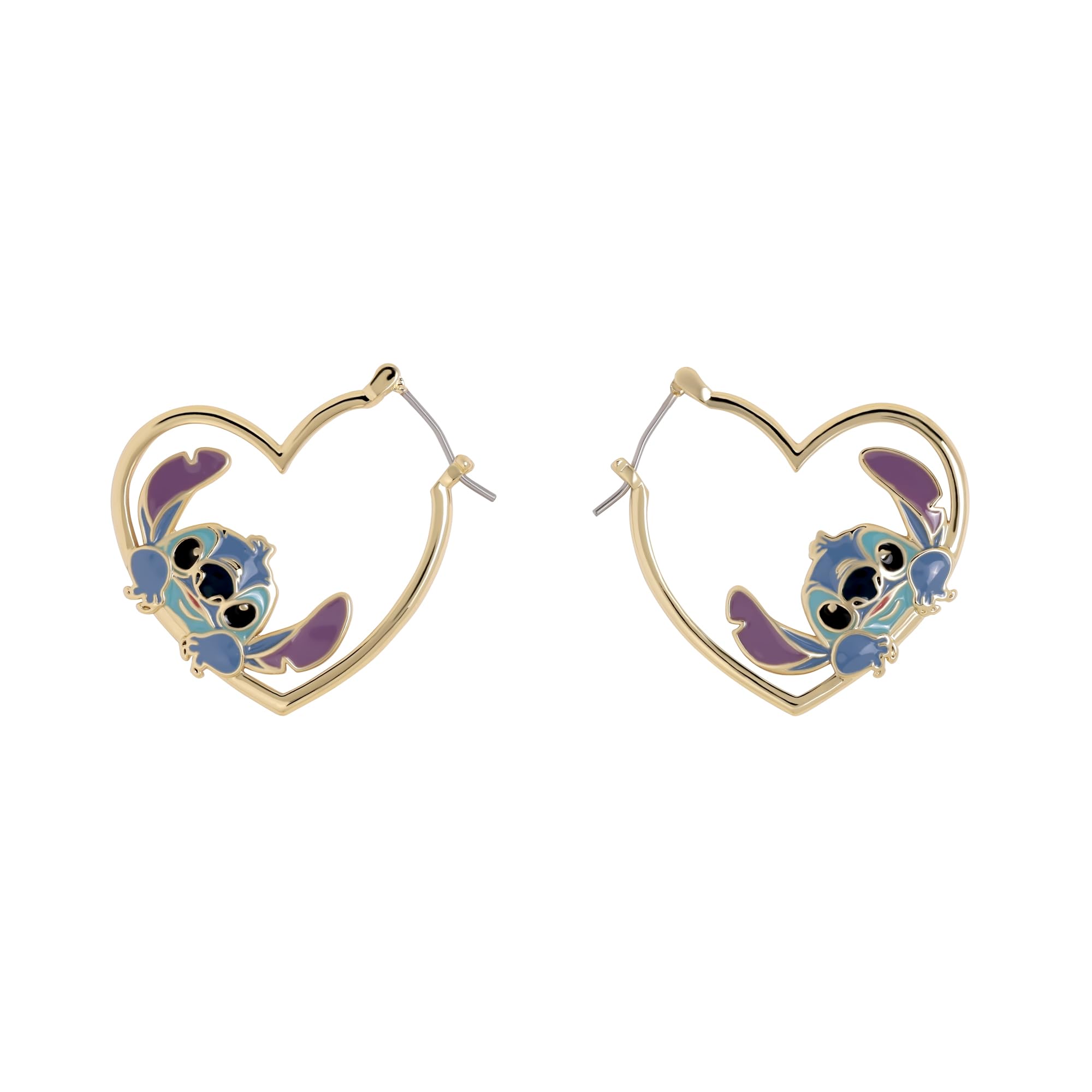 Boucles d'oreilles Stitch Love Heart Huggie