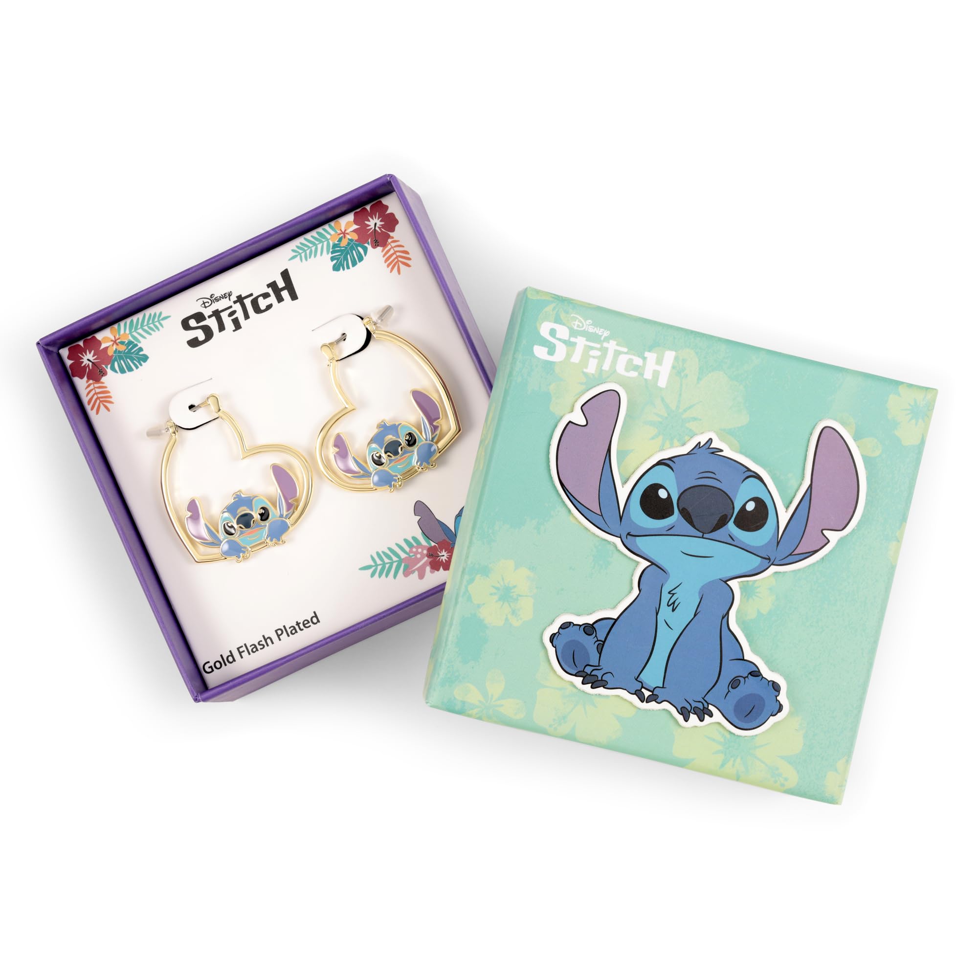Boucles d'oreilles Stitch Love Heart Huggie – Image 3
