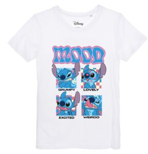 T-shirt Lilo & Stitch Mood blanc femme